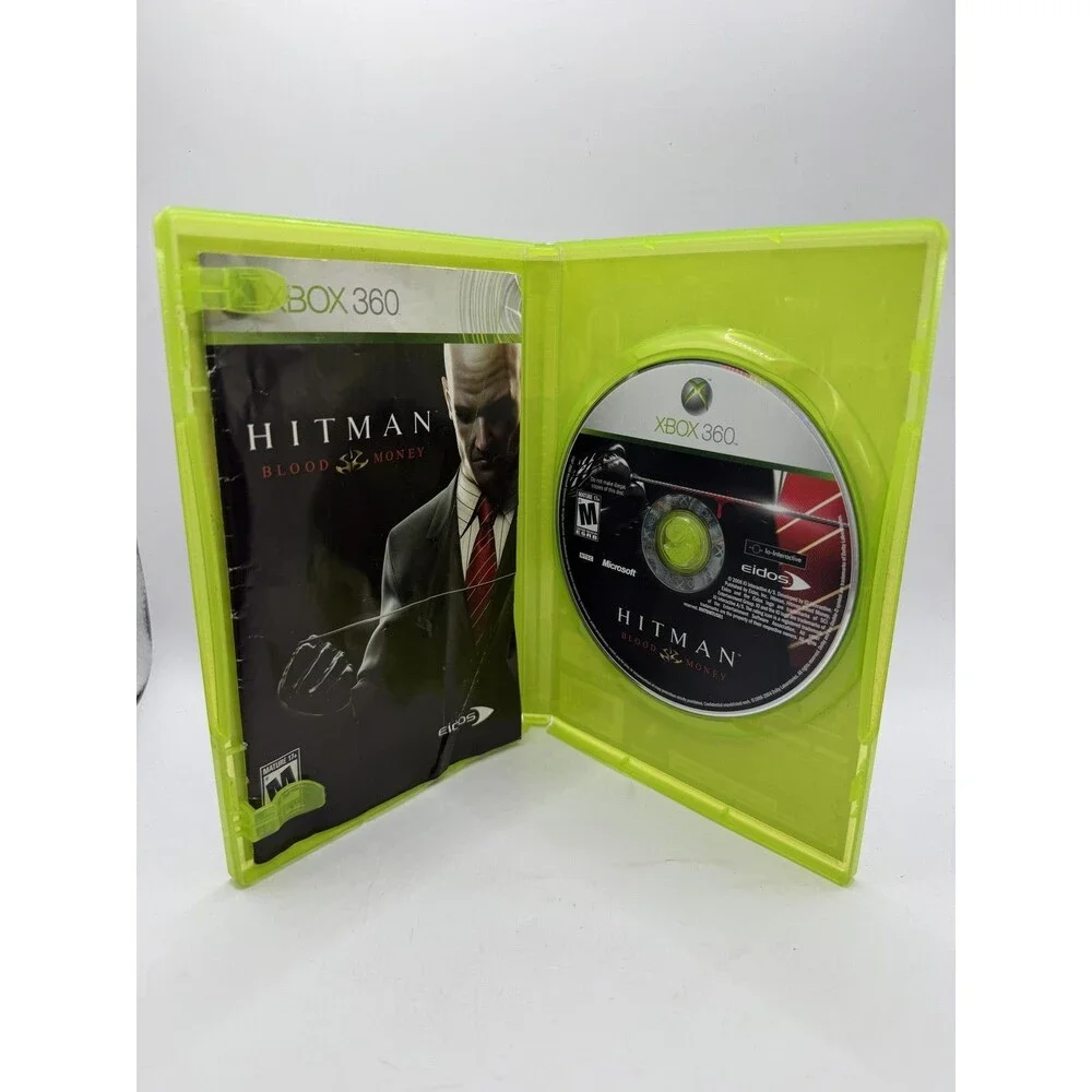 Hitman Blood Money Microsoft Xbox 360 Game Complete CIB Tested M 2006 Eidos